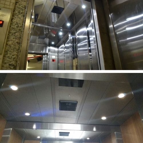 Ventilador de elevador instalado pela Embelezart